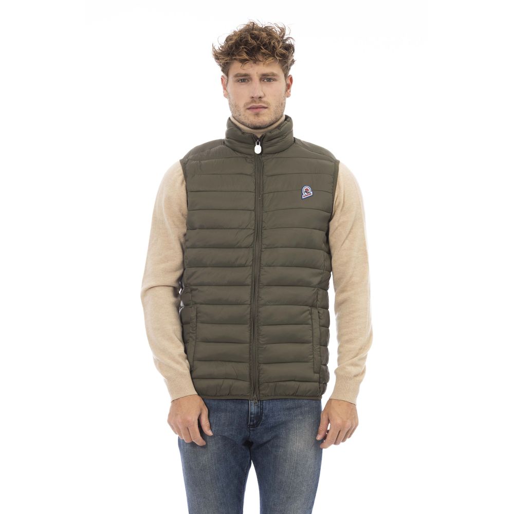Invicta Army Green Cotton Utility Vest for Elevated Everyday Style
