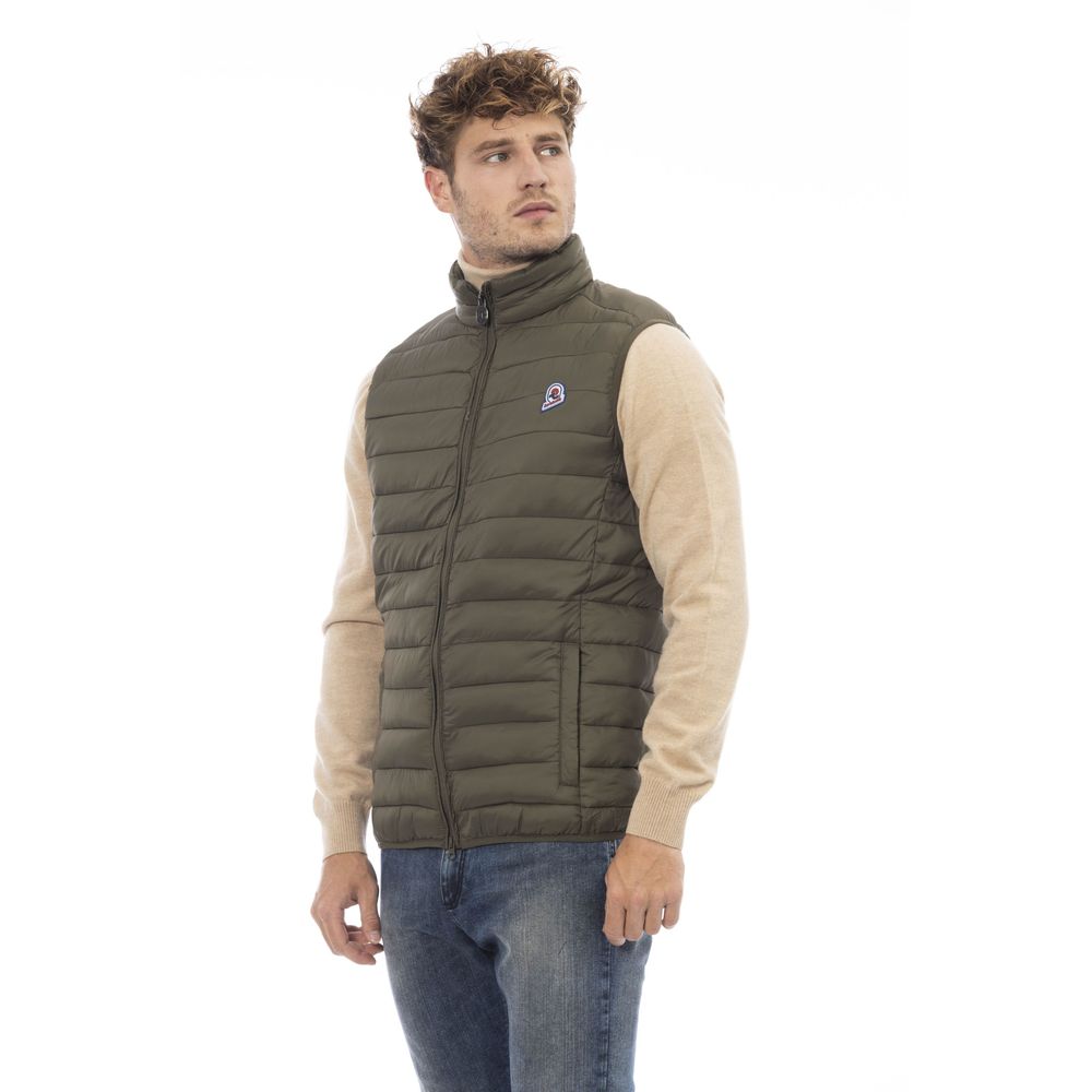 Invicta Army Green Cotton Utility Vest for Elevated Everyday Style