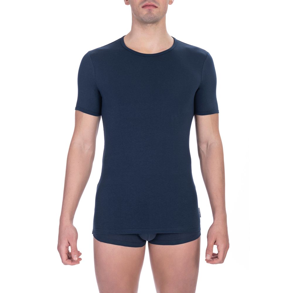 Bikkembergs Army Green Cotton T-Shirt for Elevated Casual Style