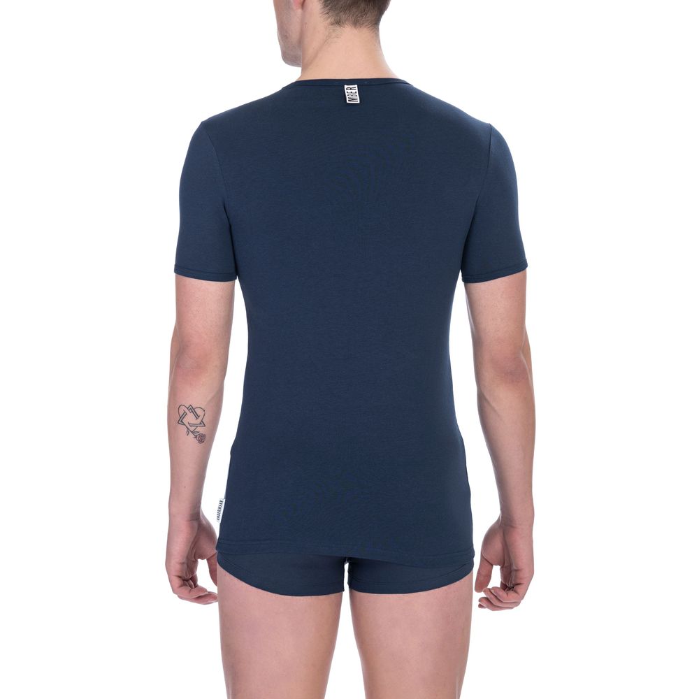 Bikkembergs Army Green Cotton T-Shirt for Elevated Casual Style