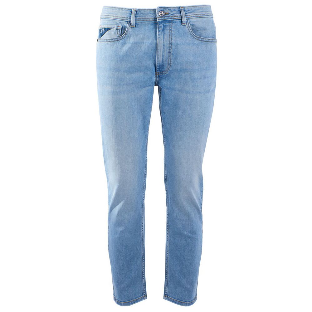 Yes Zee Light Blue Cotton Denim Jeans for Effortless Style