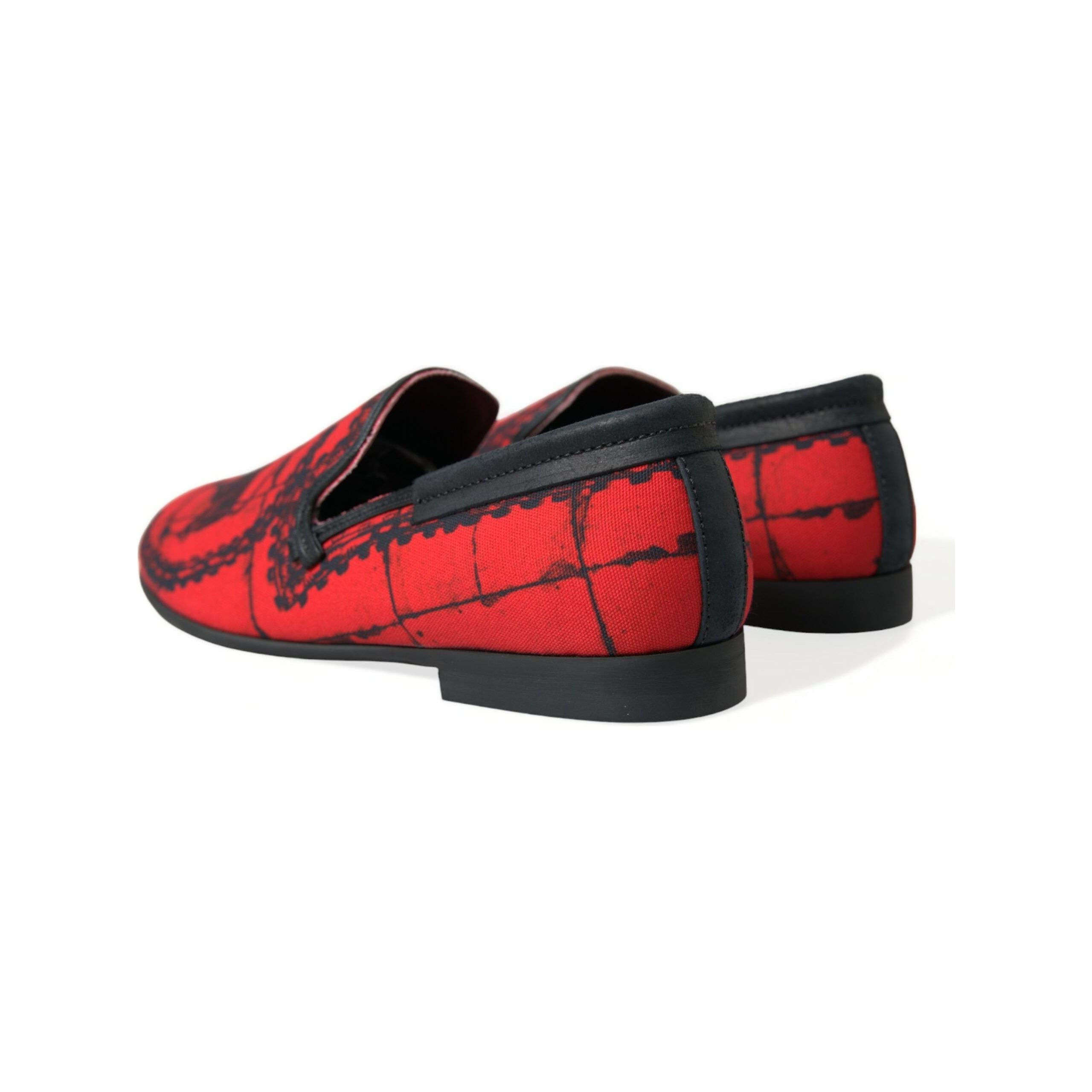 Dolce & Gabbana Red Calfskin Loafers