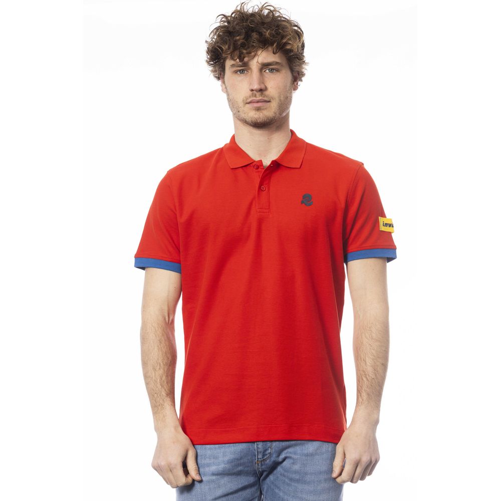 Invicta Red Cotton Polo Shirt - A Touch of Elegance