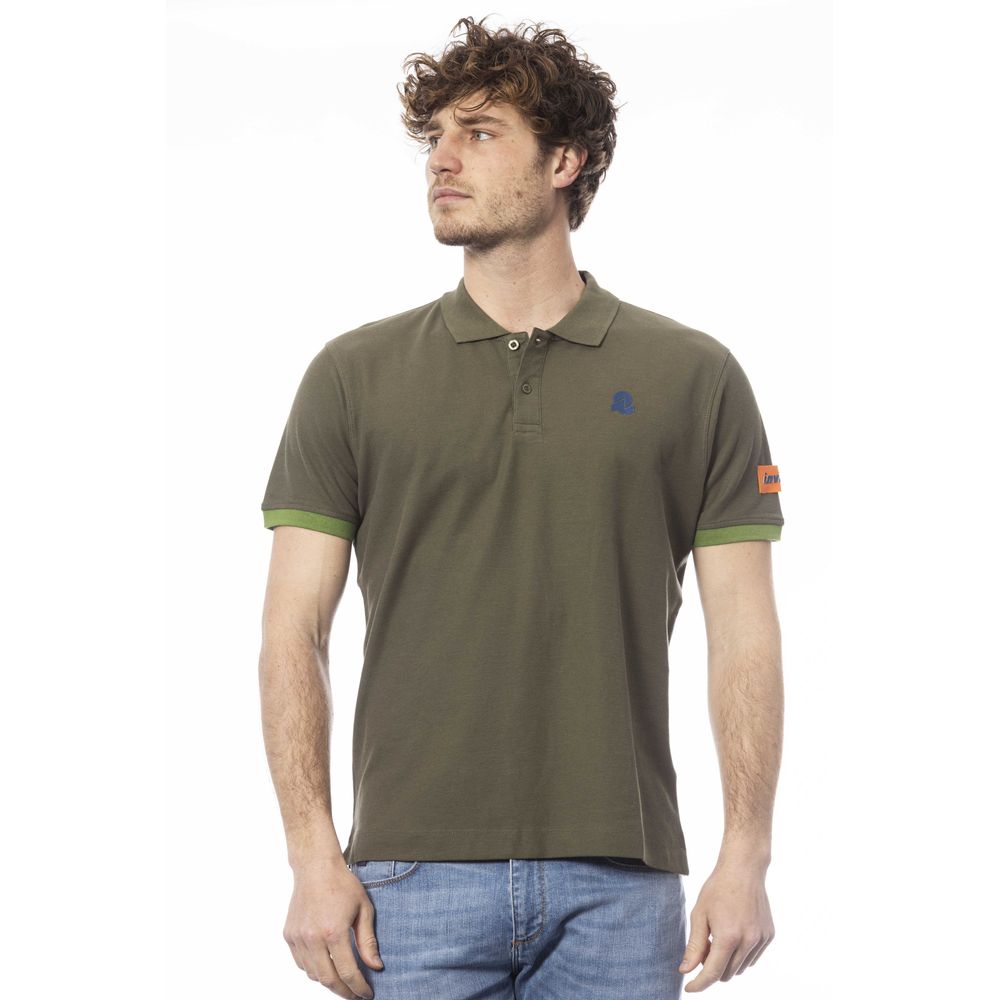 Invicta Green Cotton Polo Shirt for Elevated Casual Style