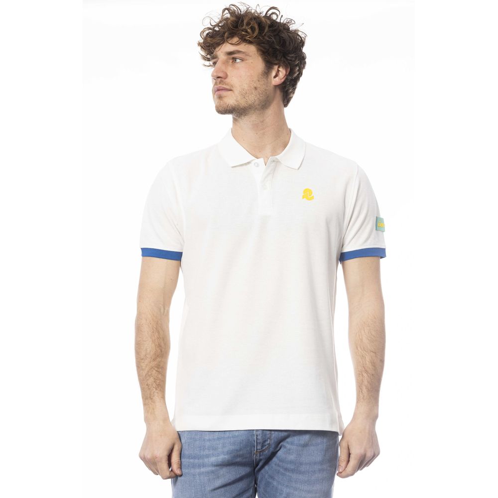 Invicta White Cotton Polo Shirt for Effortless Elegance