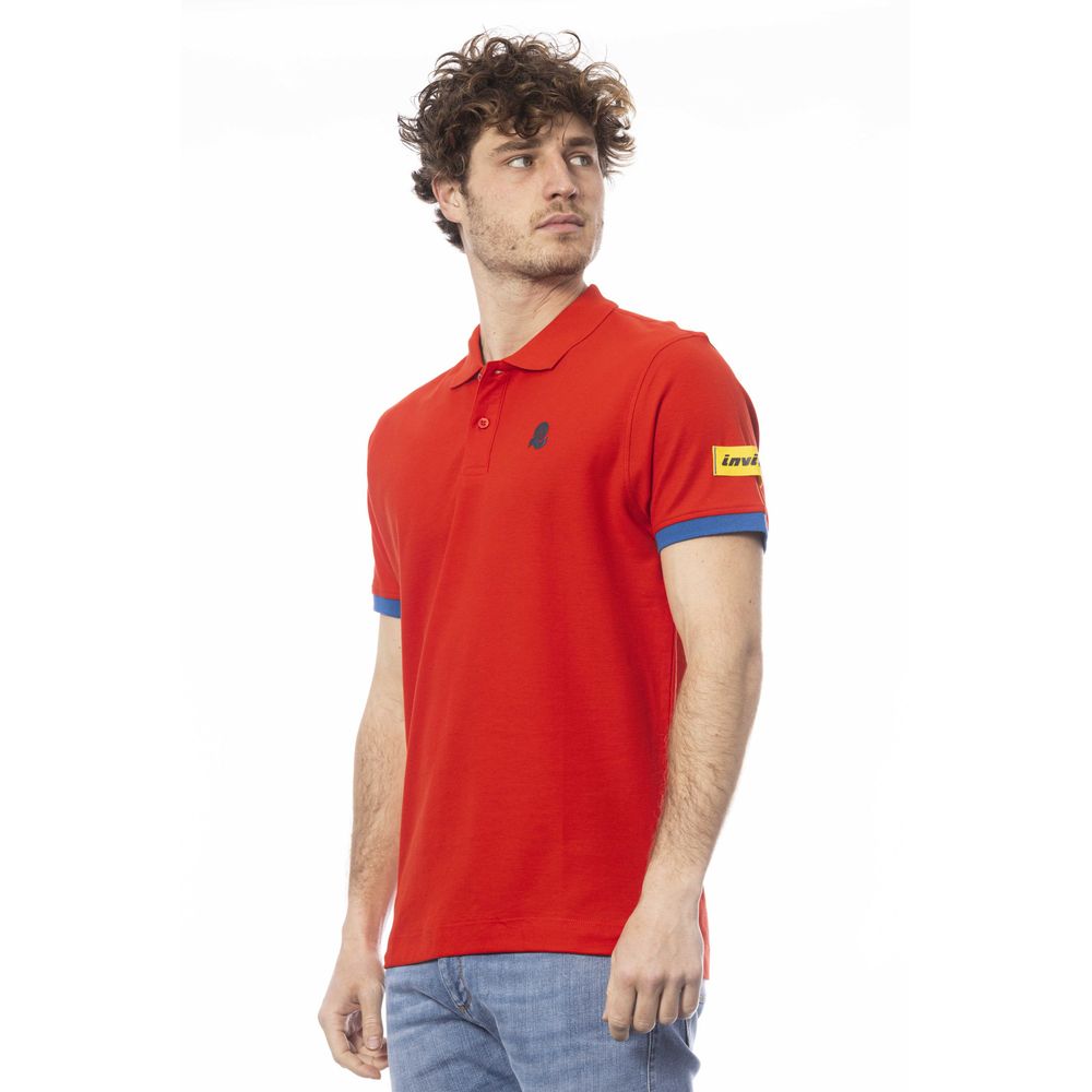 Invicta Red Cotton Polo Shirt - A Touch of Elegance