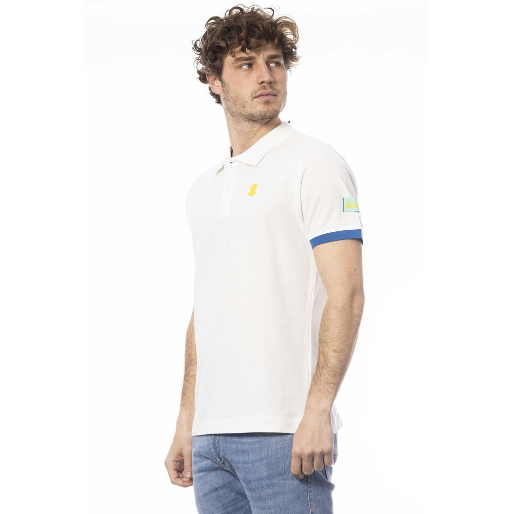 Invicta White Cotton Polo Shirt for Effortless Elegance