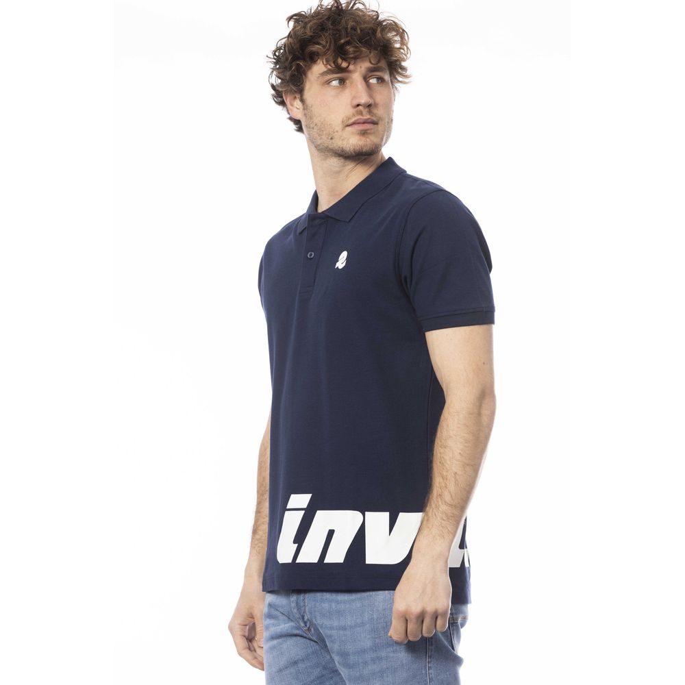Invicta Blue Cotton Polo Shirt - Effortless Elegance Defined