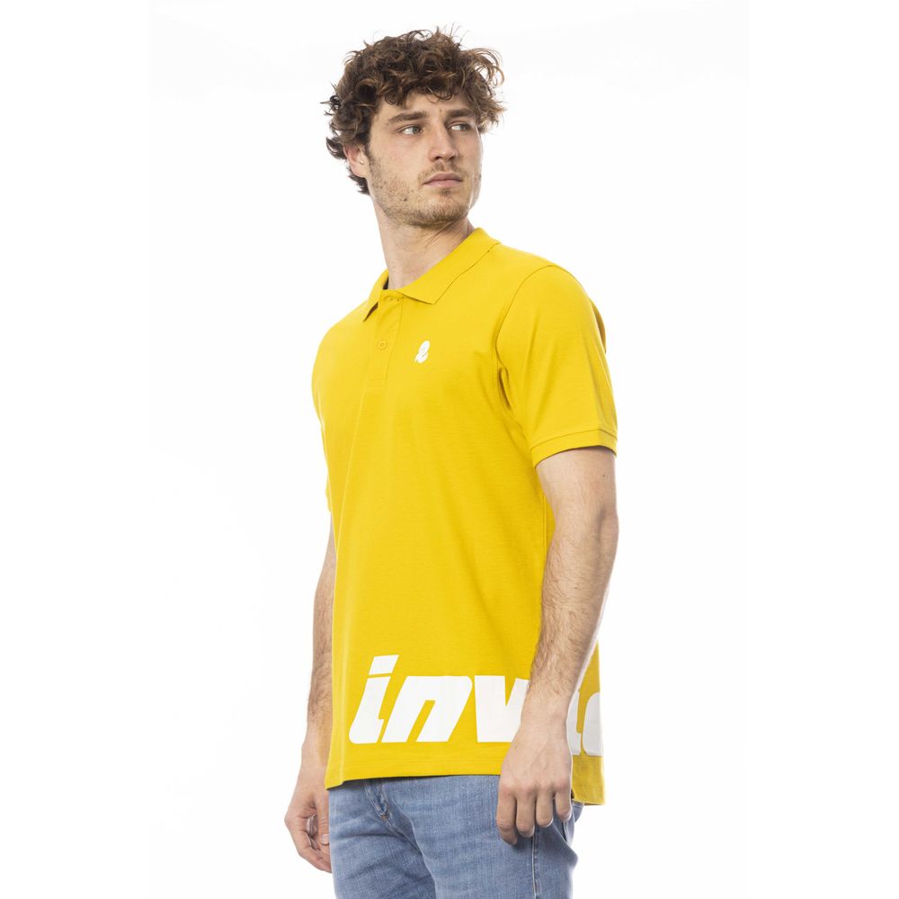 Invicta Yellow Cotton Polo Shirt for Effortless Elegance