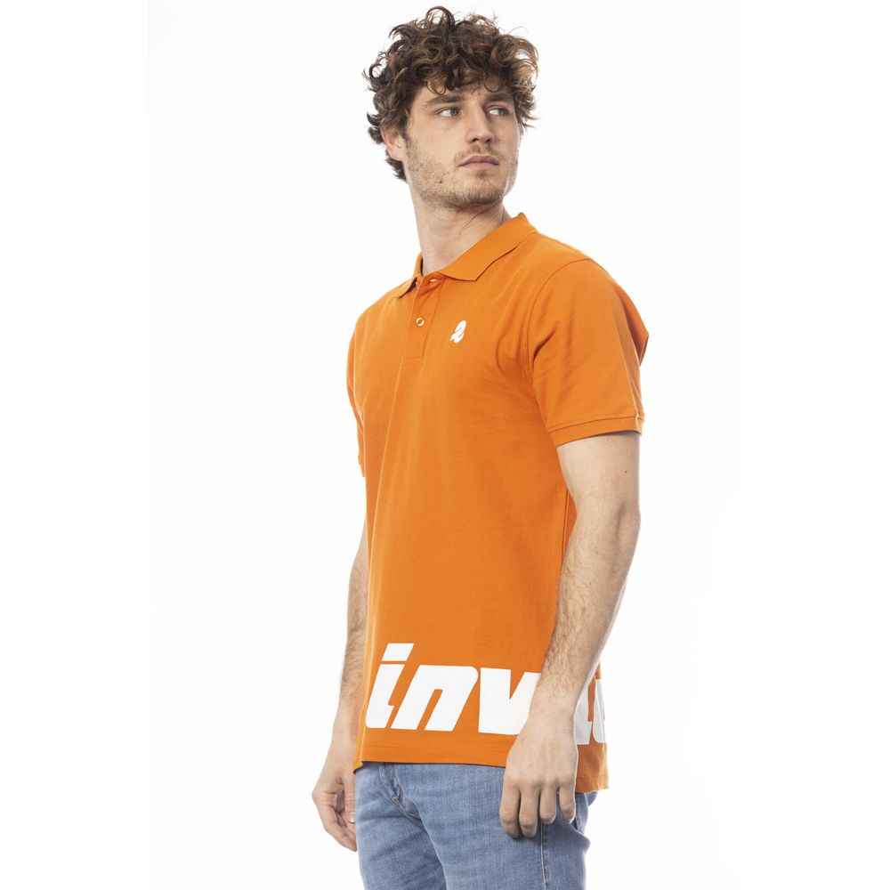 Invicta Orange Cotton Polo Shirt for Modern Sophistication