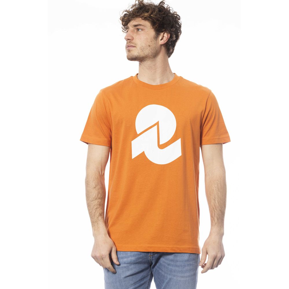 Invicta Orange Cotton T-Shirt for Elevated Style