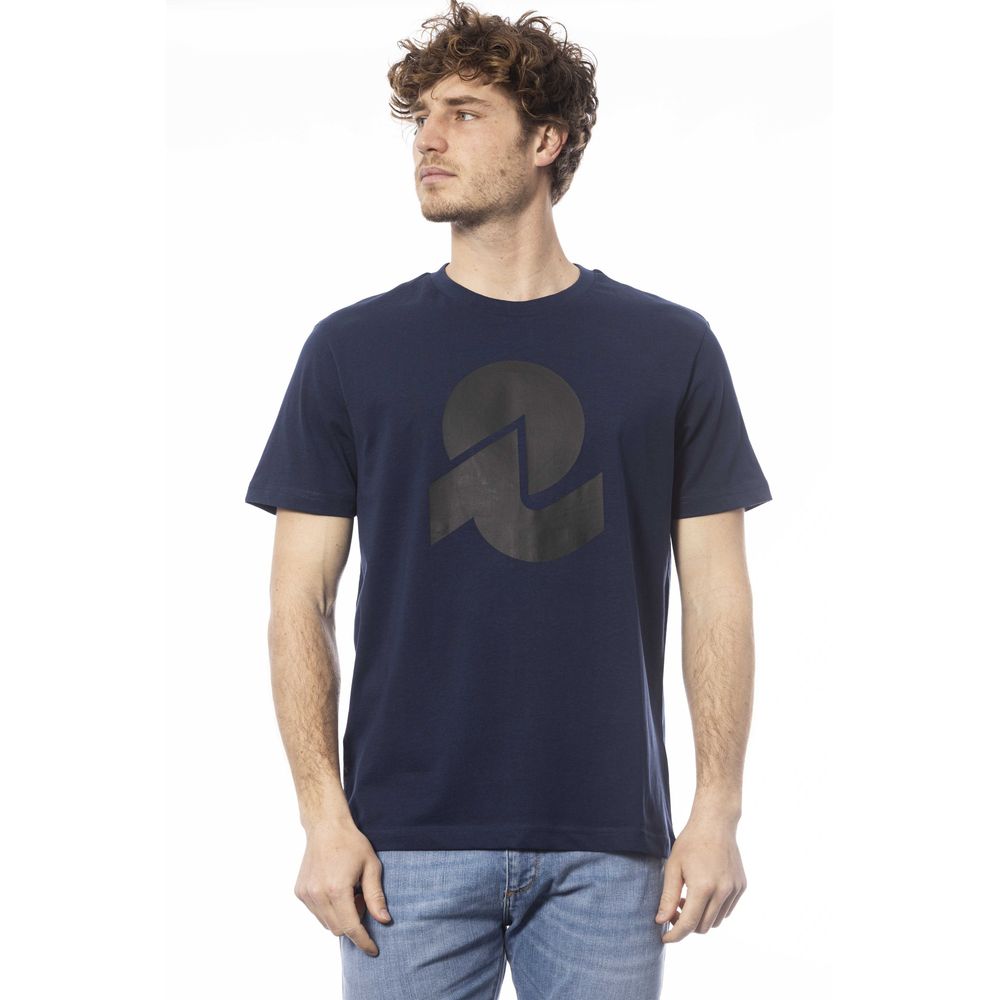 Invicta Blue Cotton T-Shirt for Elevated Casual Style