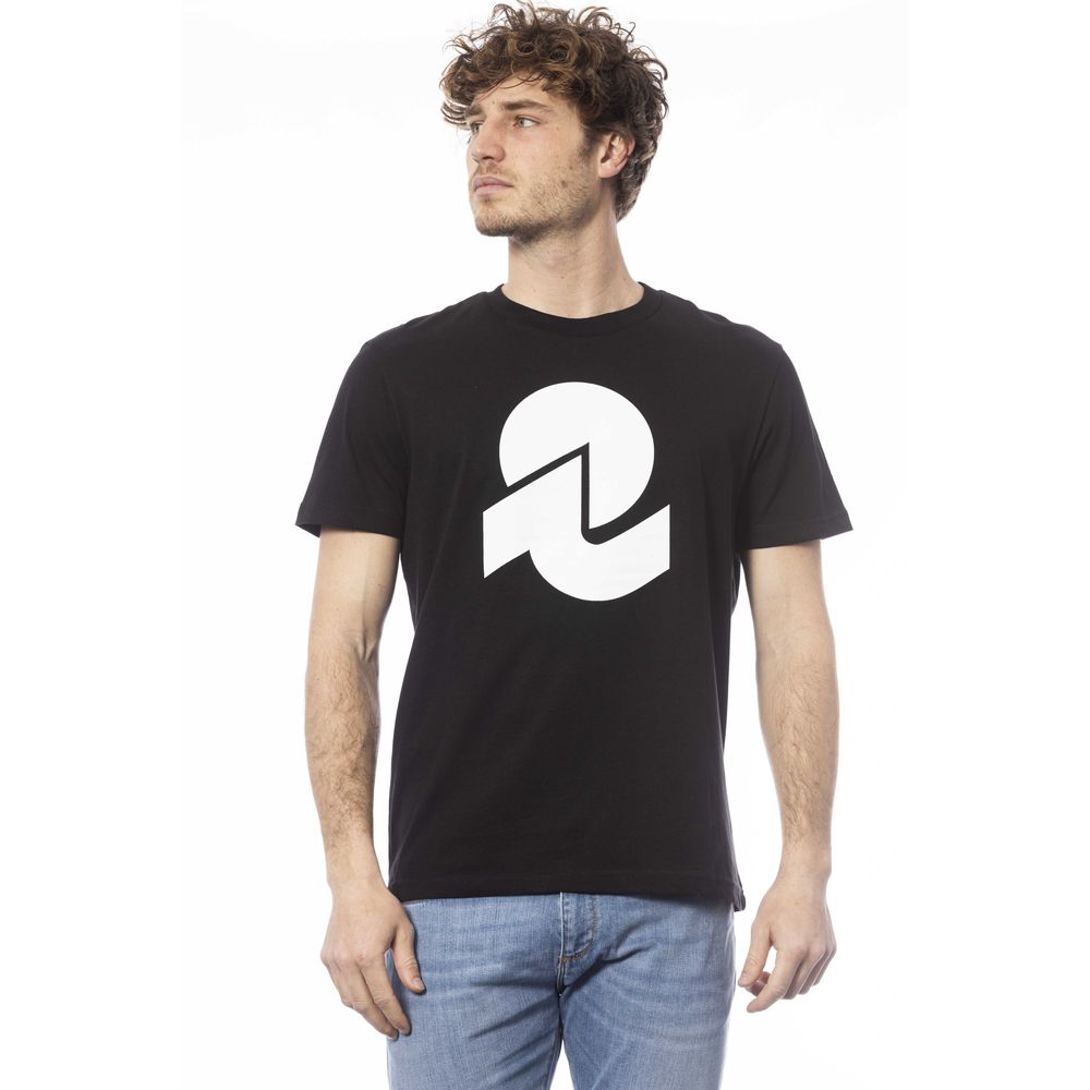 Invicta Black Cotton T-Shirt for Elevated Everyday Style