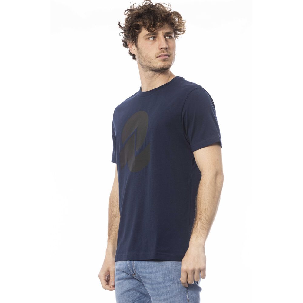 Invicta Blue Cotton T-Shirt for Elevated Casual Style