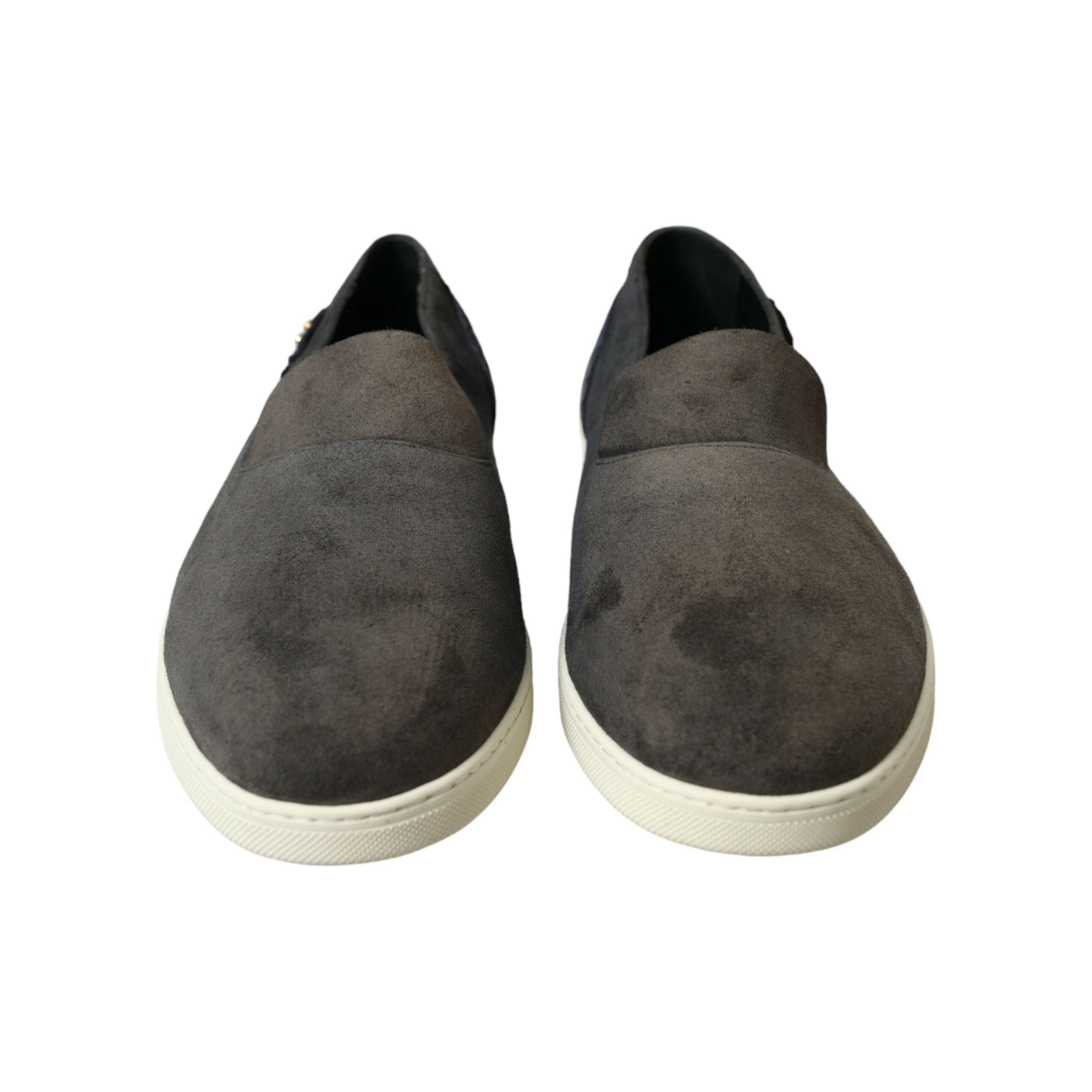 Dolce & Gabbana Blue Suede & Crocodile Slippers