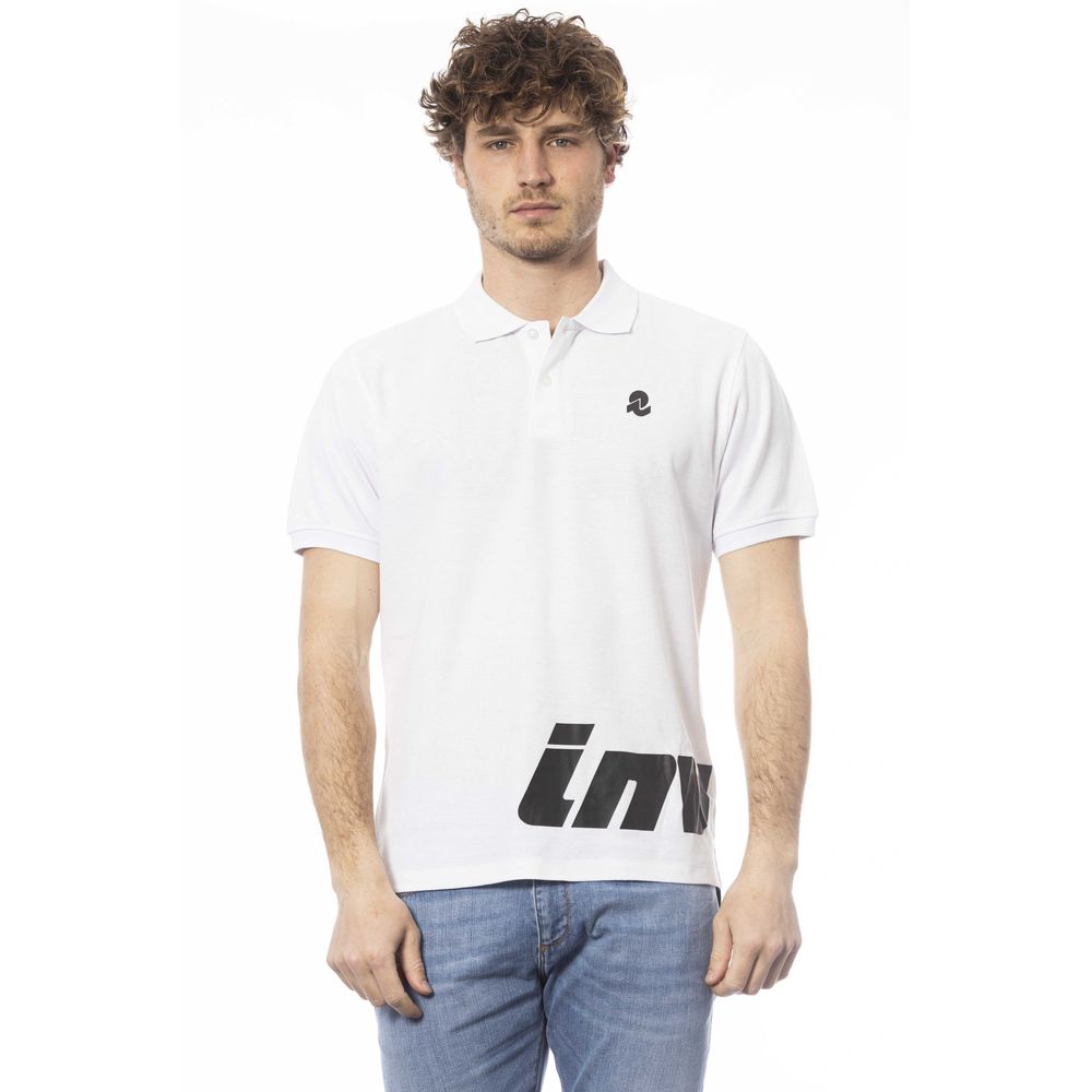 Invicta White Cotton Polo Shirt for Modern Elegance