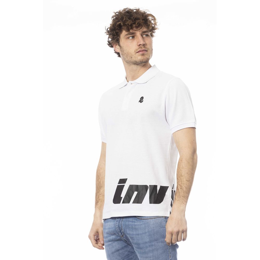Invicta White Cotton Polo Shirt for Modern Elegance