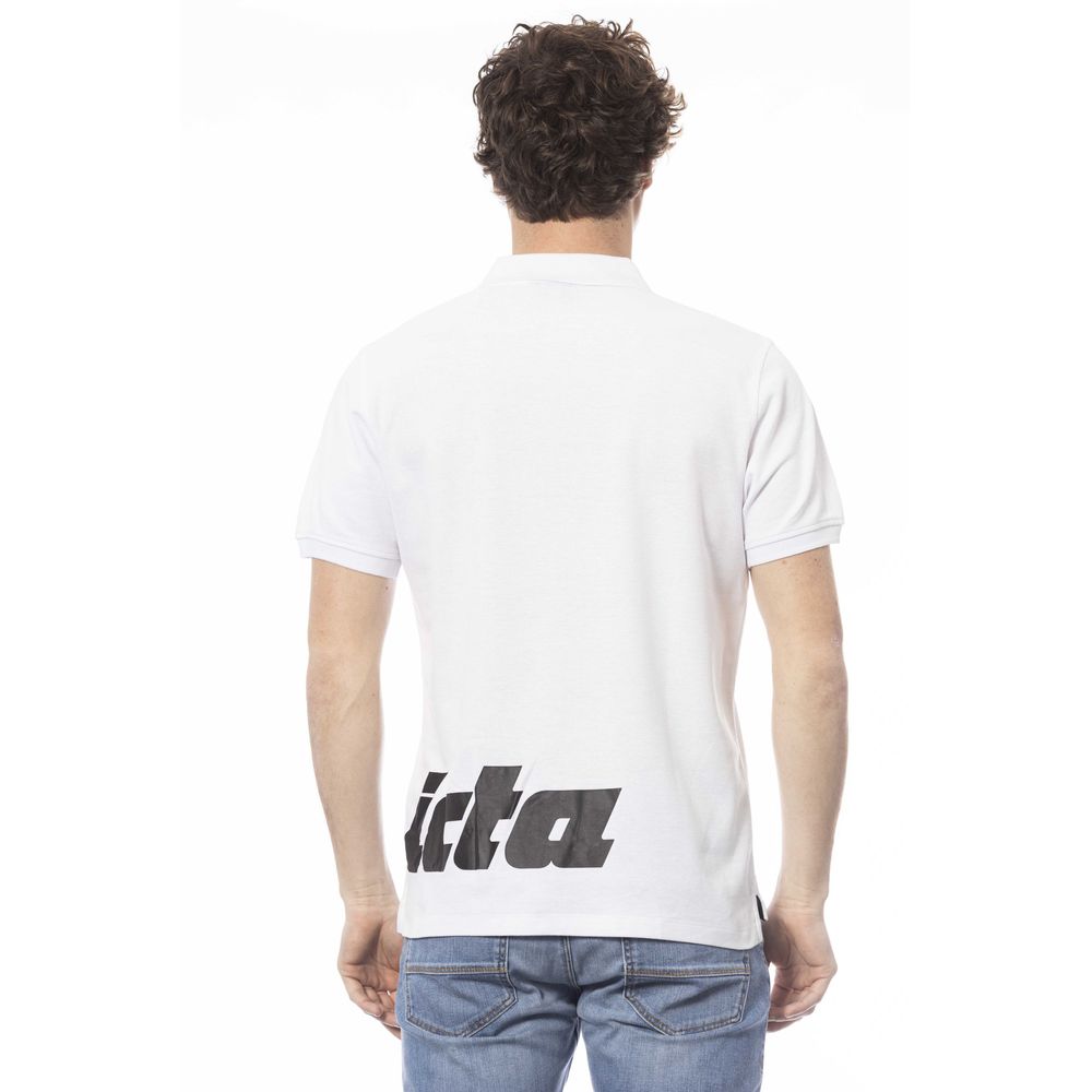 Invicta White Cotton Polo Shirt for Modern Elegance