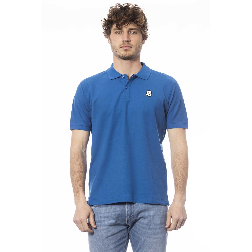 Invicta Blue Cotton Polo Shirt for Elevated Style