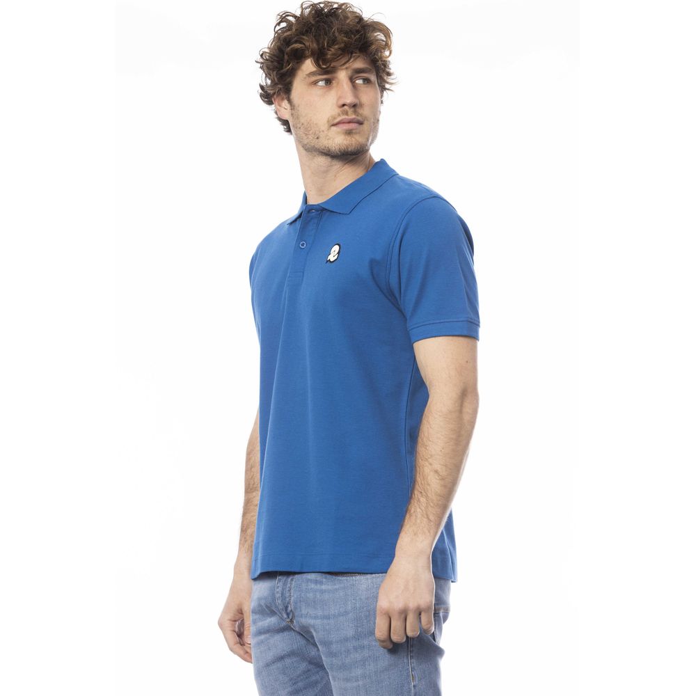 Invicta Blue Cotton Polo Shirt for Elevated Style