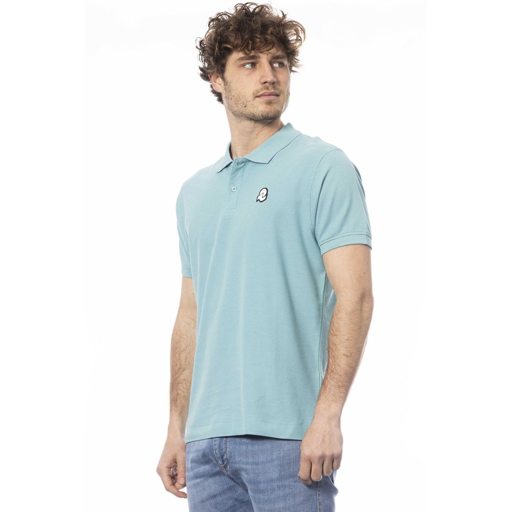 Invicta Light Blue Cotton Polo Shirt for Timeless Elegance