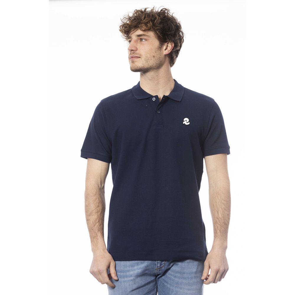 Invicta Blue Cotton Polo Shirt for Elevated Style