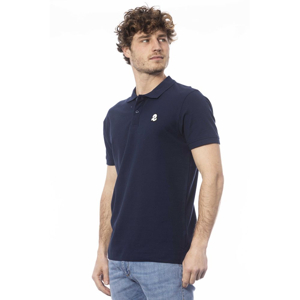 Invicta Blue Cotton Polo Shirt for Elevated Style