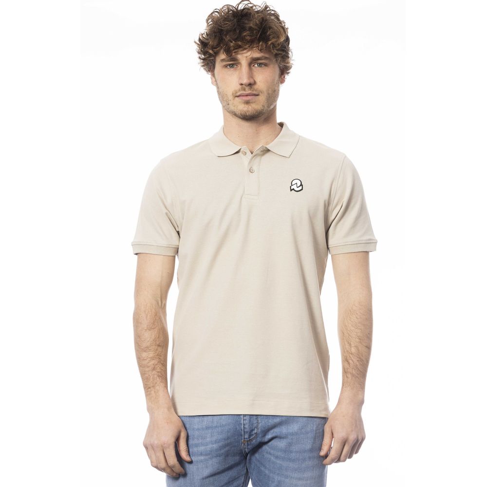 Invicta Beige Cotton Polo Shirt for Timeless Sophistication