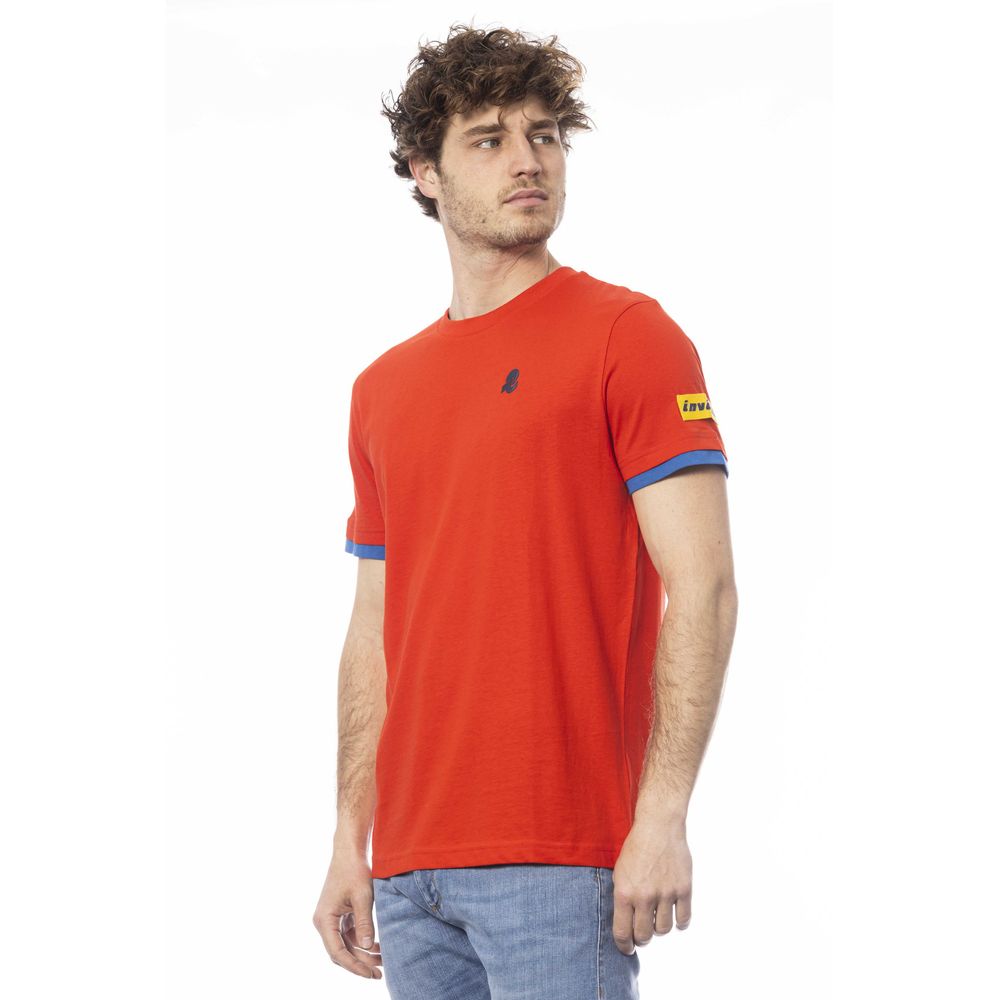 Invicta Red Cotton T-Shirt for Elevated Style