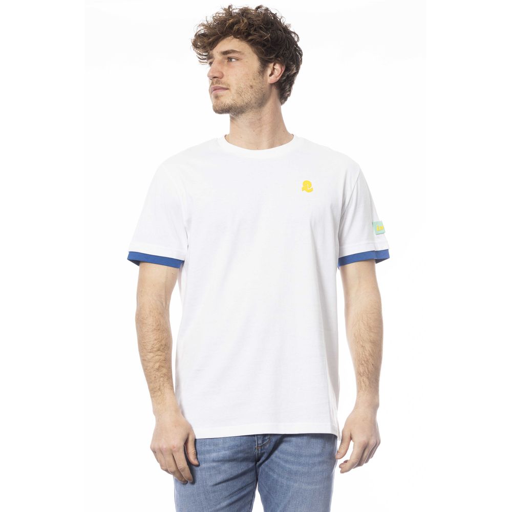 Invicta White Cotton T-Shirt for Effortless Elegance