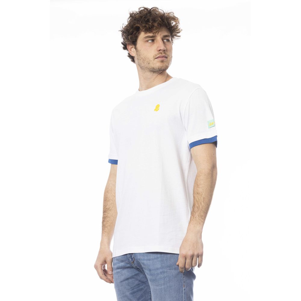 Invicta White Cotton T-Shirt for Effortless Elegance