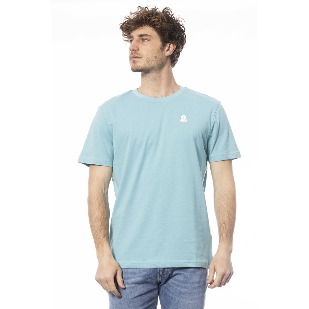 Invicta Light Blue Cotton T-Shirt for Elevated Style