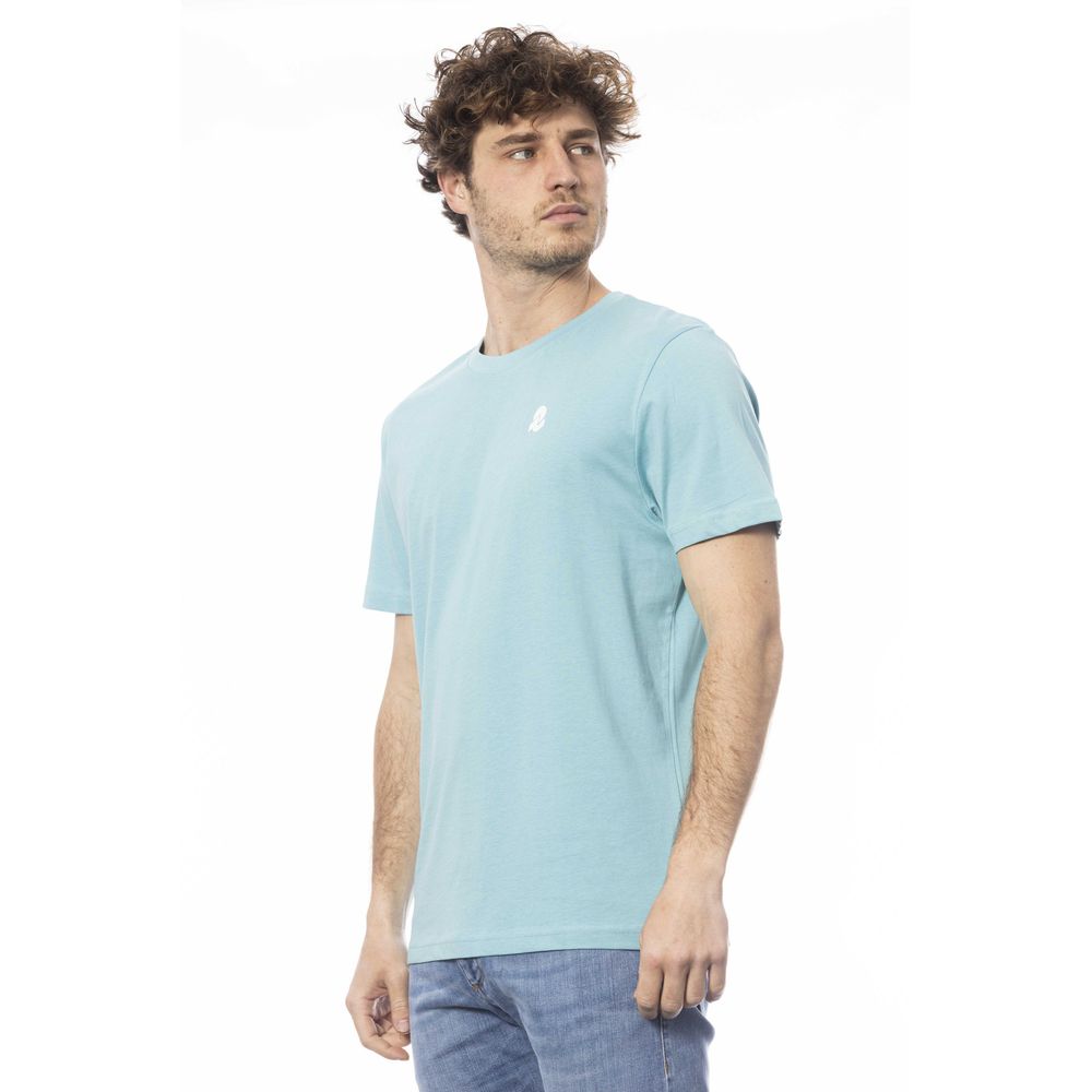 Invicta Light Blue Cotton T-Shirt for Elevated Style