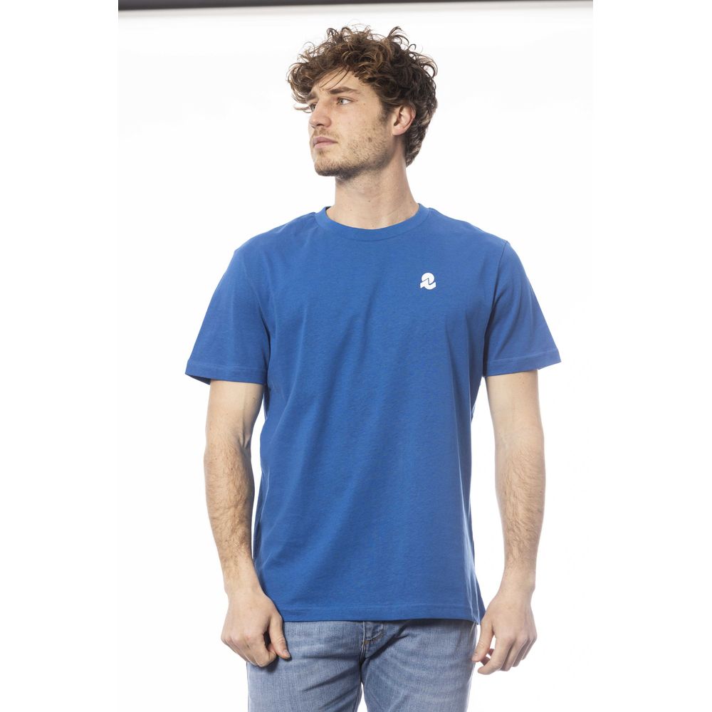 Invicta Blue Cotton T-Shirt for Elevated Casual Style