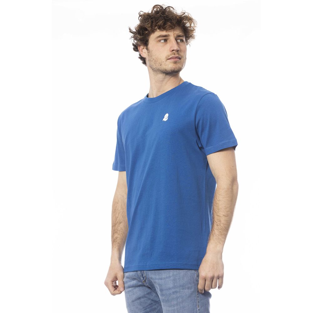Invicta Blue Cotton T-Shirt for Elevated Casual Style