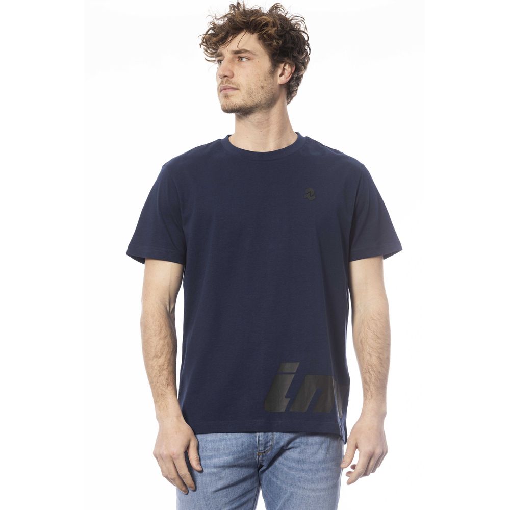 Invicta Blue Cotton T-Shirt for Effortless Sophistication