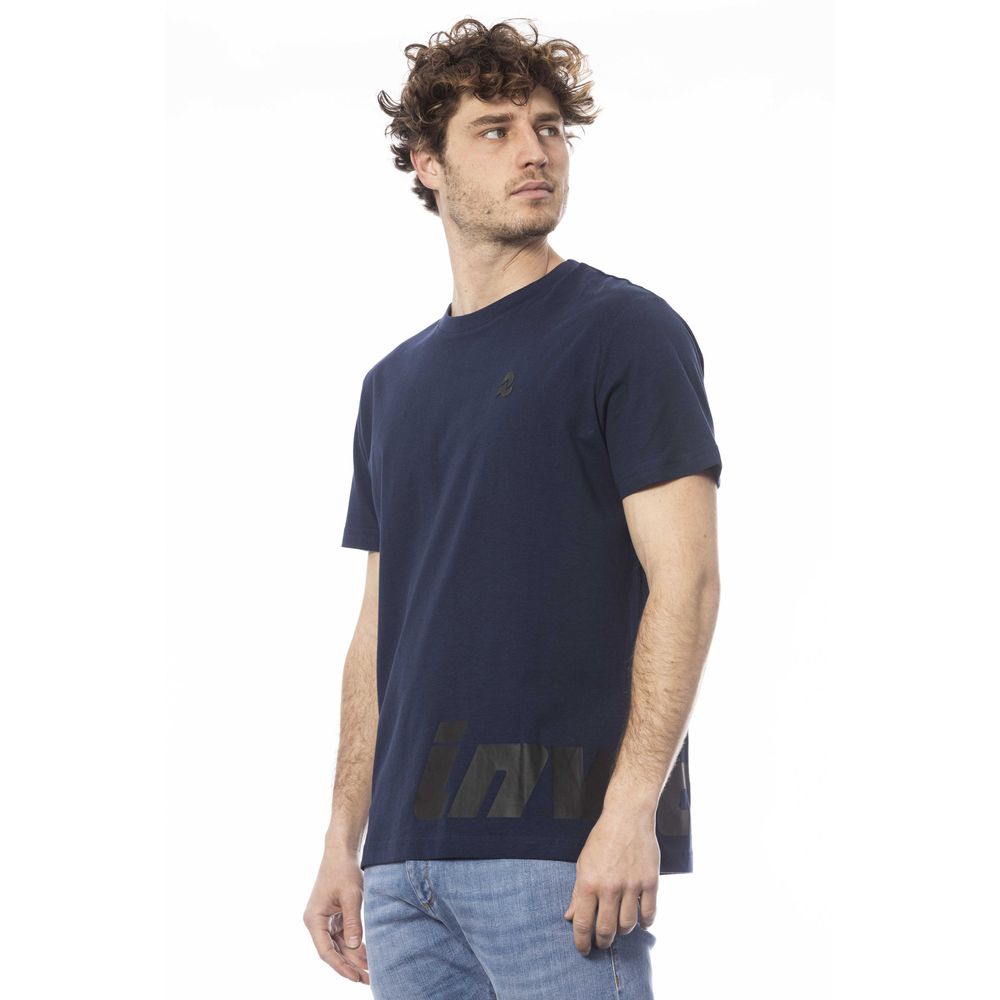 Invicta Blue Cotton T-Shirt for Effortless Sophistication