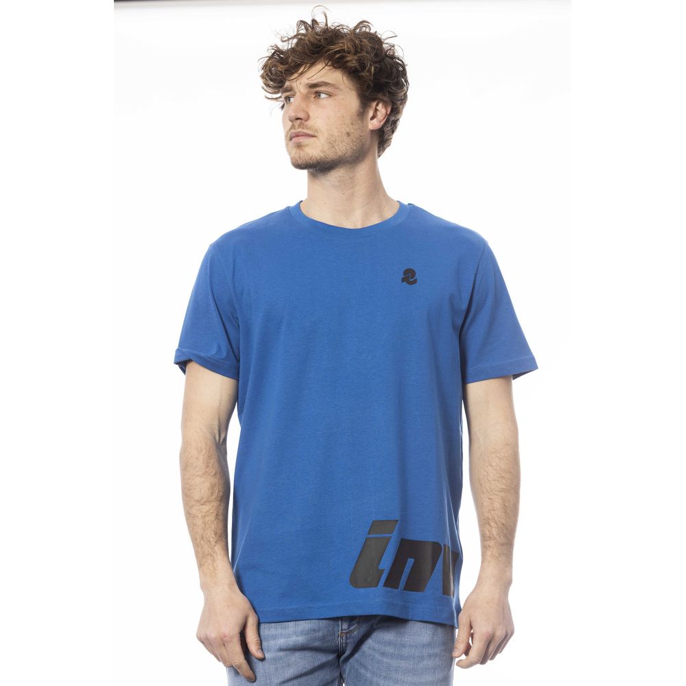 Invicta Blue Cotton T-Shirt for Sophisticated Style