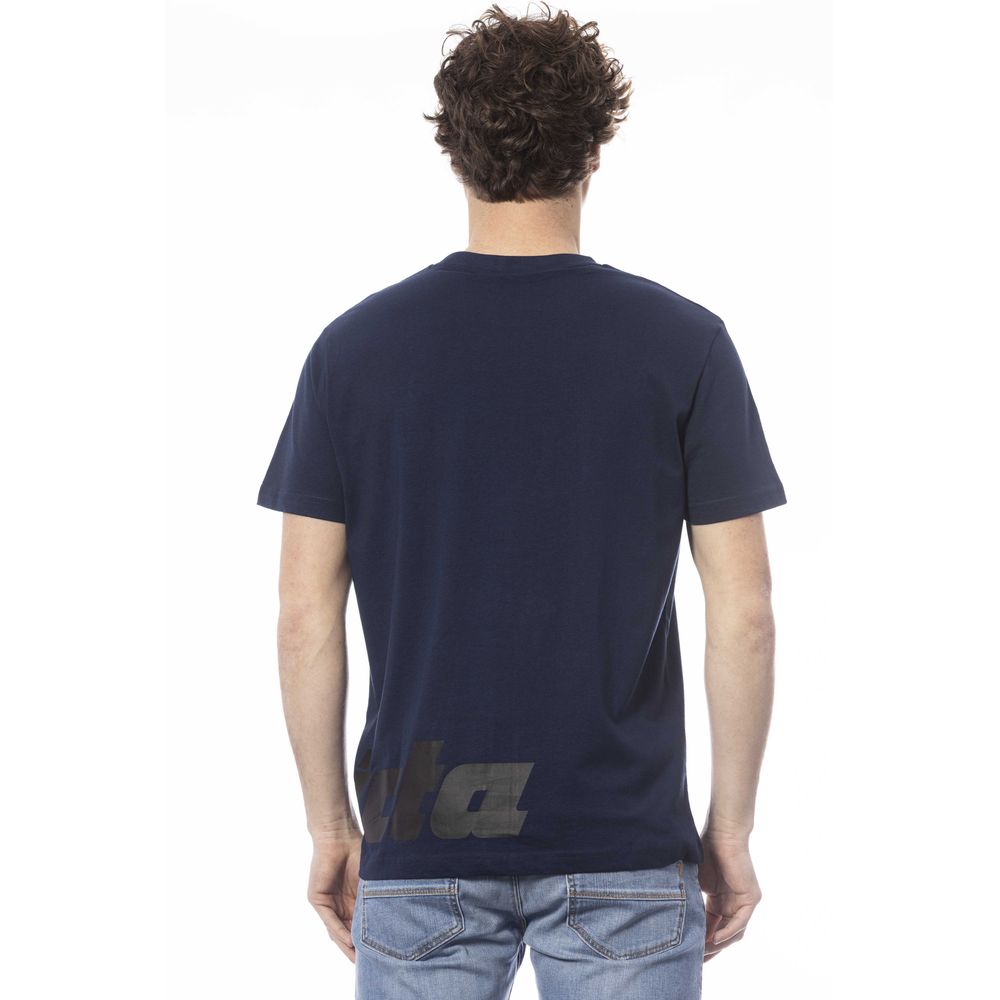 Invicta Blue Cotton T-Shirt for Effortless Sophistication