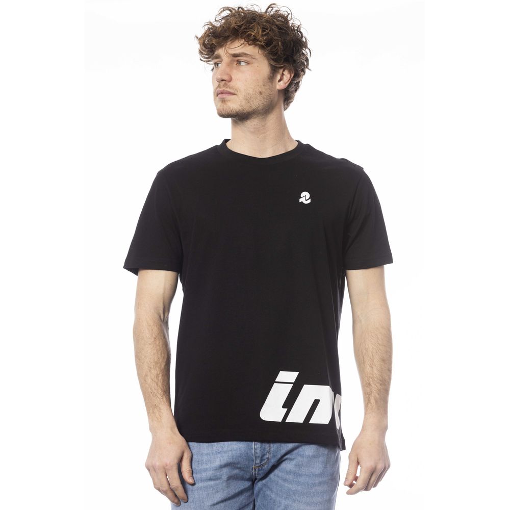 Invicta Black Cotton T-Shirt for Elevated Style