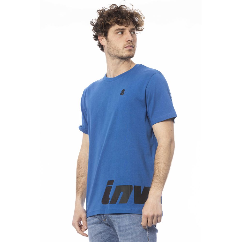 Invicta Blue Cotton T-Shirt for Sophisticated Style