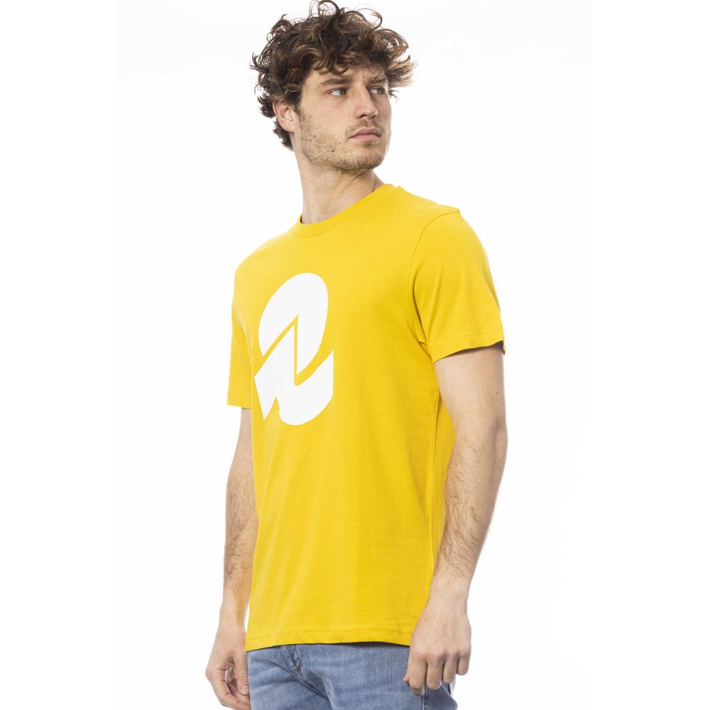 Invicta Yellow Cotton T-Shirt for Elevated Casual Style