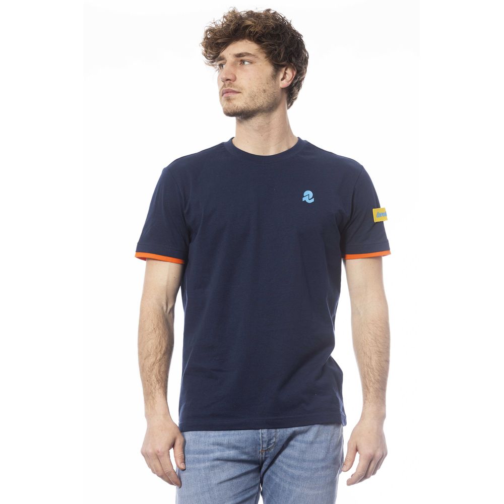 Invicta Blue Cotton T-Shirt for Elevated Style