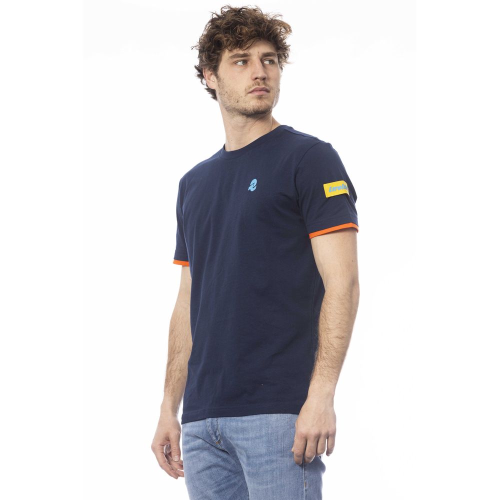 Invicta Blue Cotton T-Shirt for Elevated Style