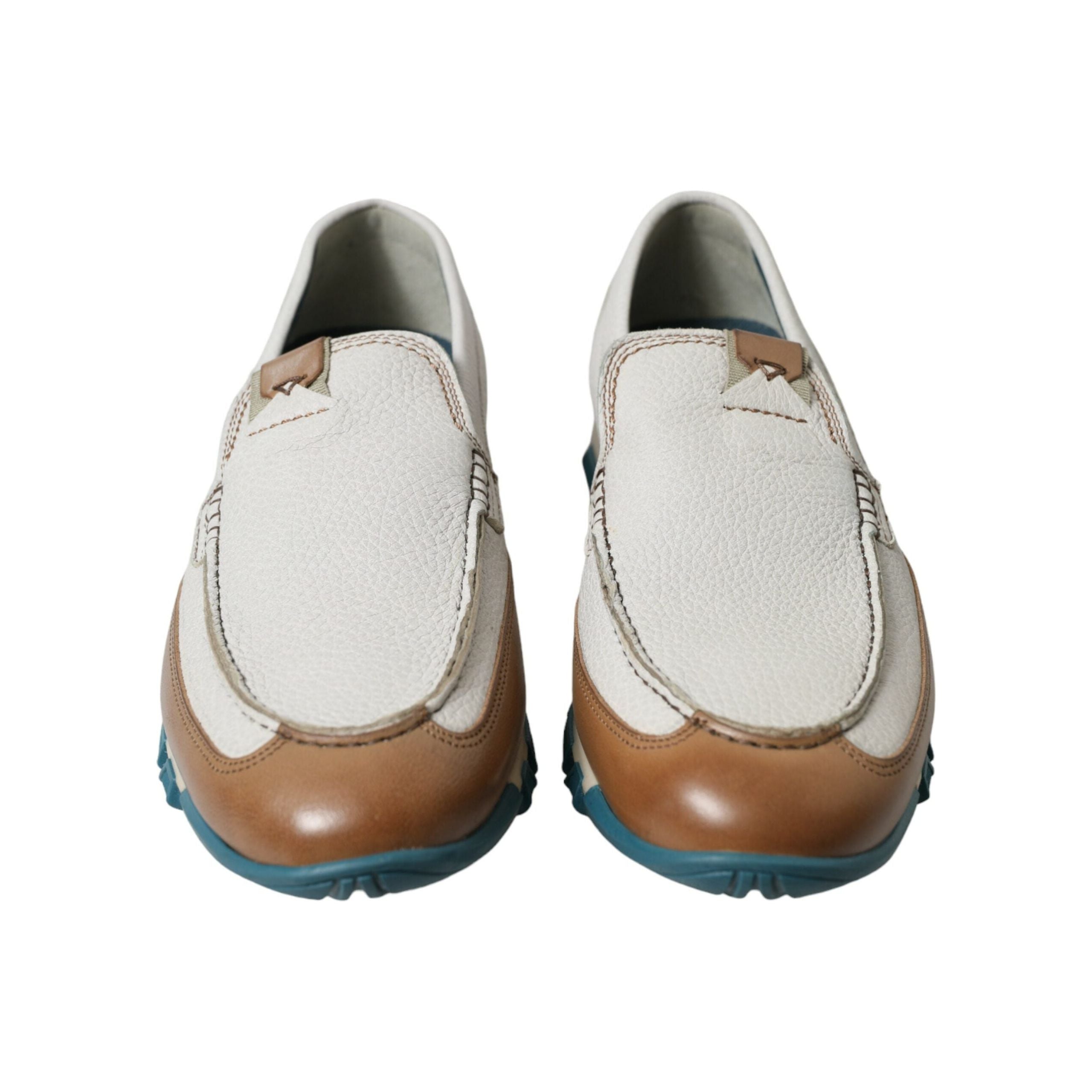 Dolce & Gabbana White Deerskin Loafers for Luxury