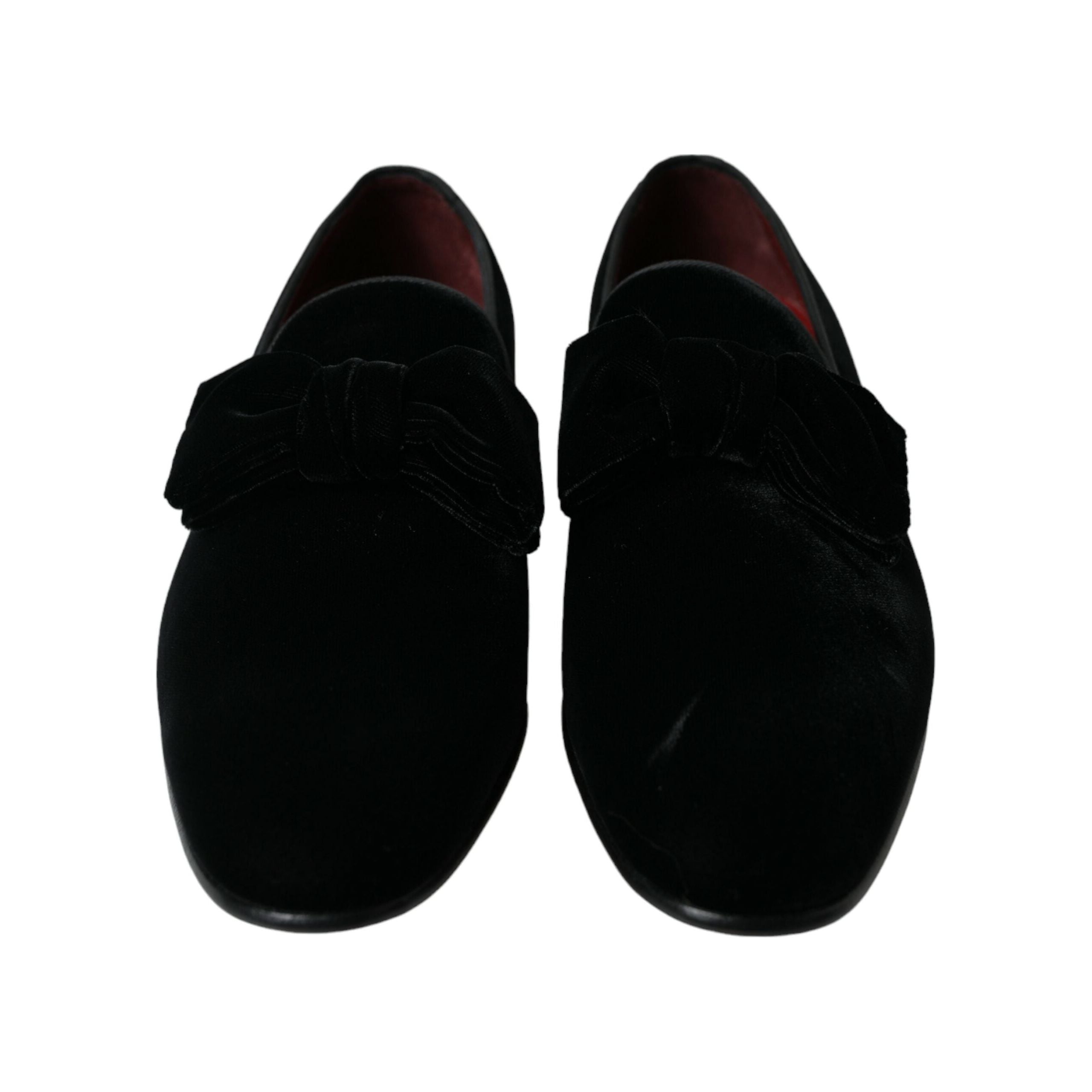 Dolce & Gabbana Black Velvet Loafers - Luxury Footwear