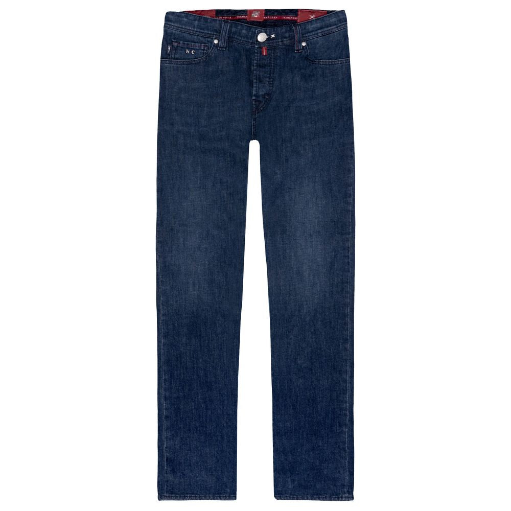 Tramarossa Navy Stretch Cotton Jeans for Refined Style