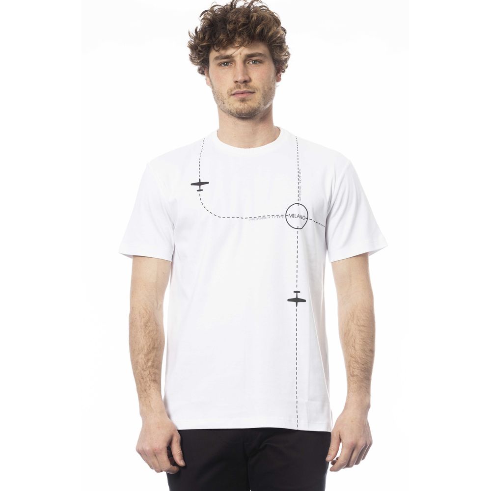 Trussardi White Cotton T-Shirt for Elevated Casual Style