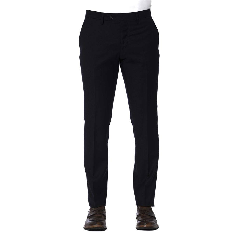 Trussardi Blue Wool Trouser for Elevated Style