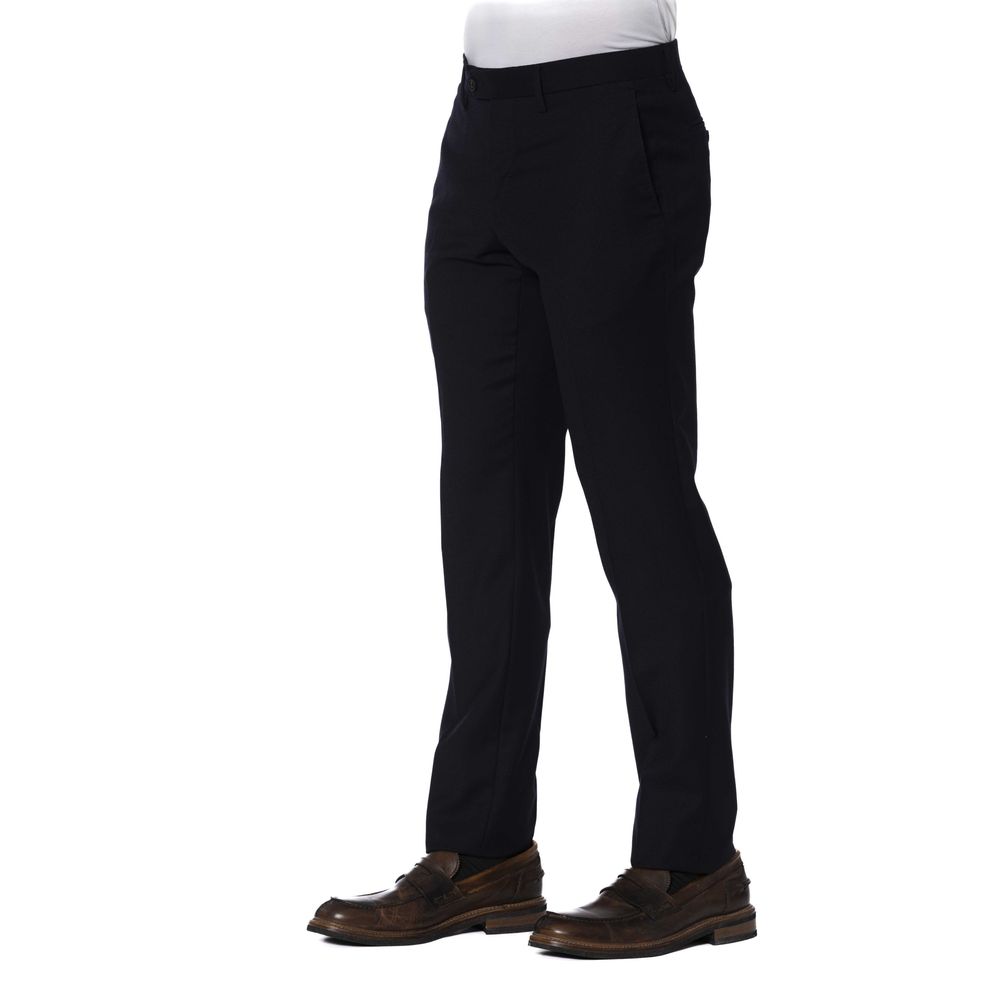 Trussardi Blue Wool Trouser for Elevated Style